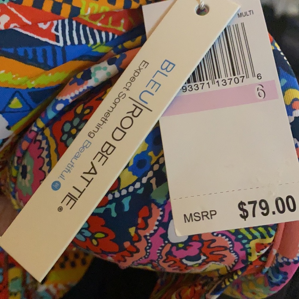 Bleu Rod Beattie Printed Swim  Bikini Top - Picture 7 of 11